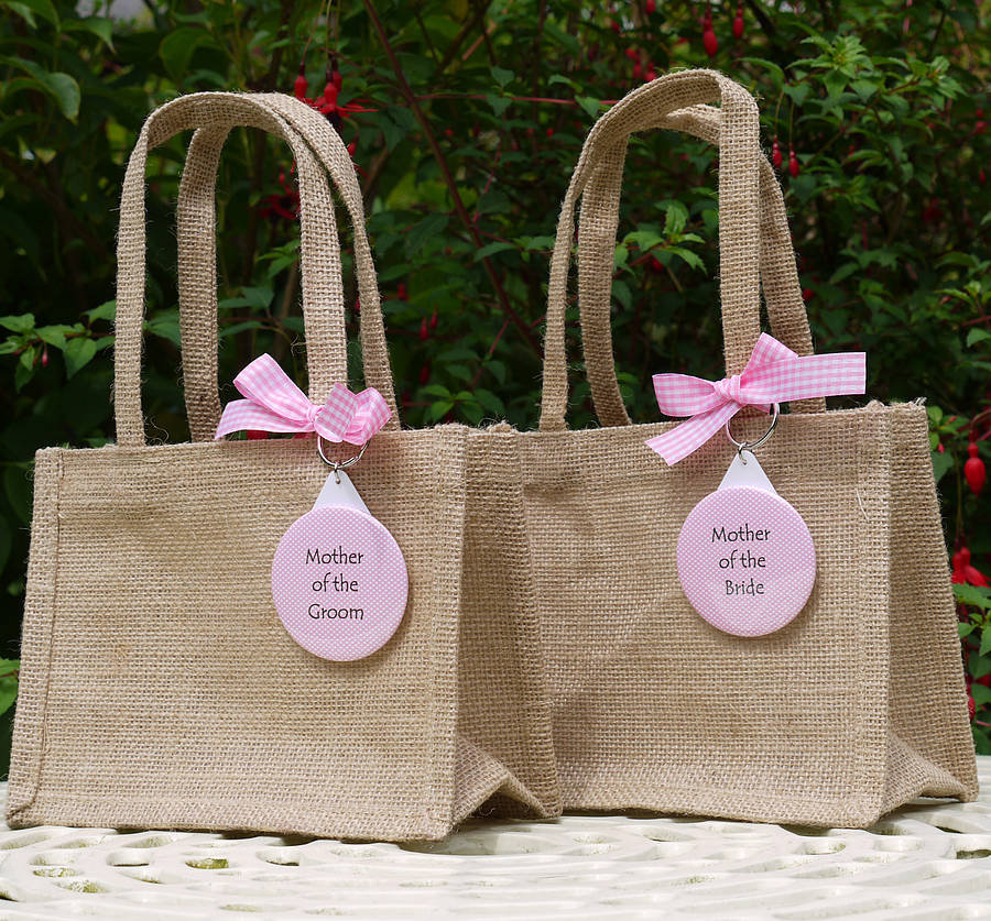 Personalised Wedding Gift Bag & Keyring By Andrea Fays