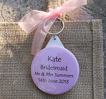 Personalised Wedding Gift Bag & Keyring, 3 of 5