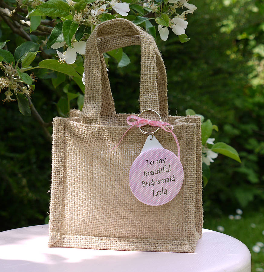 personalised wedding gift bag & keyring by andrea fays ...