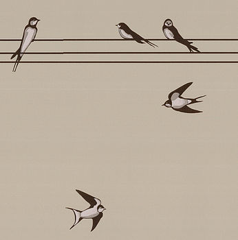 On A Wire Birds Wallpaper, 3 of 4