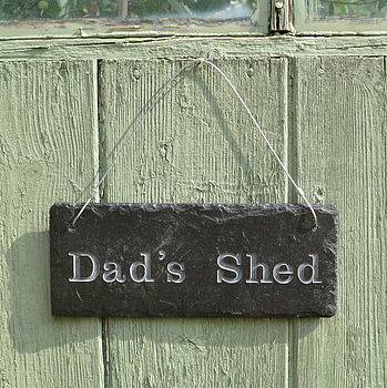 Engraved Slate Dad's Garden Sign, 3 of 7