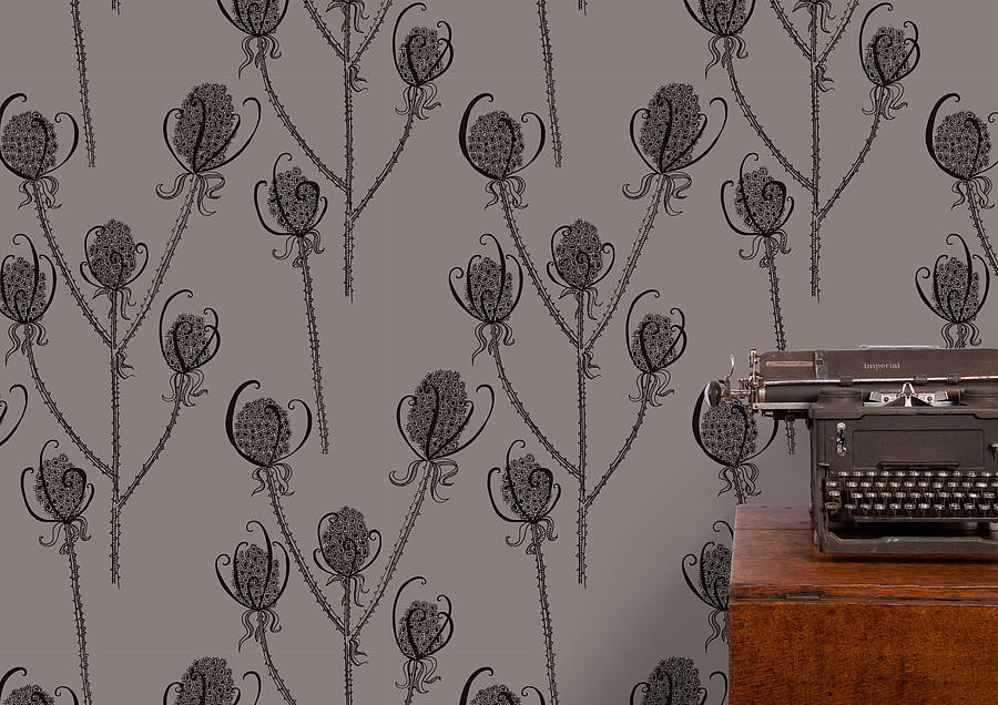 Teasels Wallpaper By Hubbard & Reenie | notonthehighstreet.com