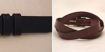 Handmade Delta English Leather Belt, 5 of 5