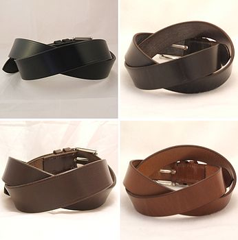 Handmade Echo English Leather Belt, 4 of 6