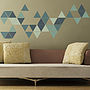 Geometric Triangles Wall Stickers, thumbnail 1 of 7