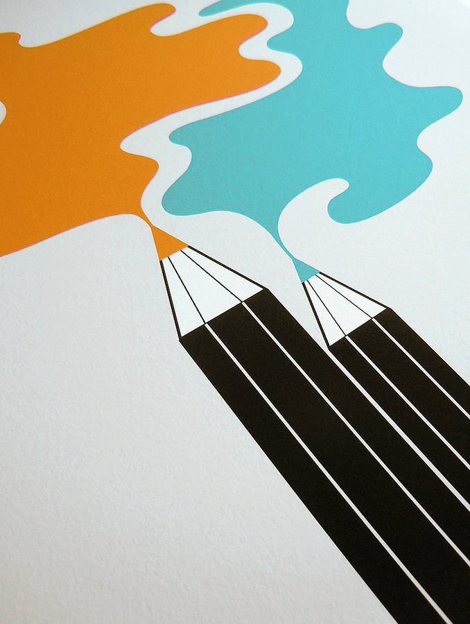 'Make Ideas Real' Graphic Art Print By Little Red Dots