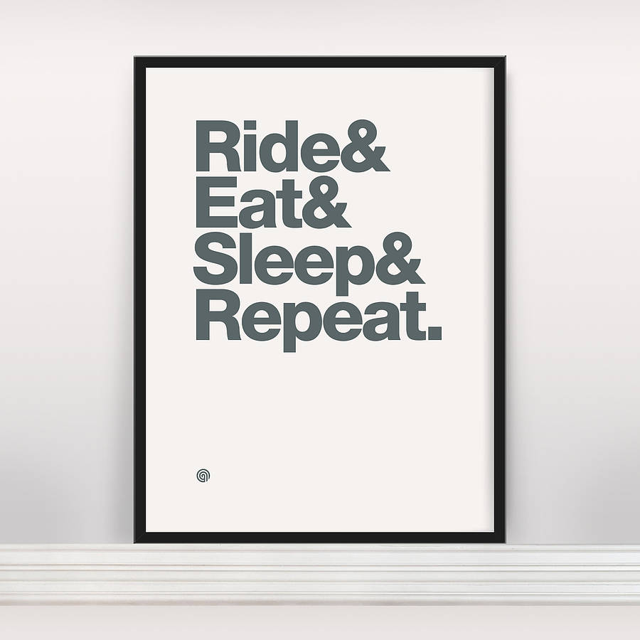 'Ride And Eat' Open Edition Screen Print, 1 of 2