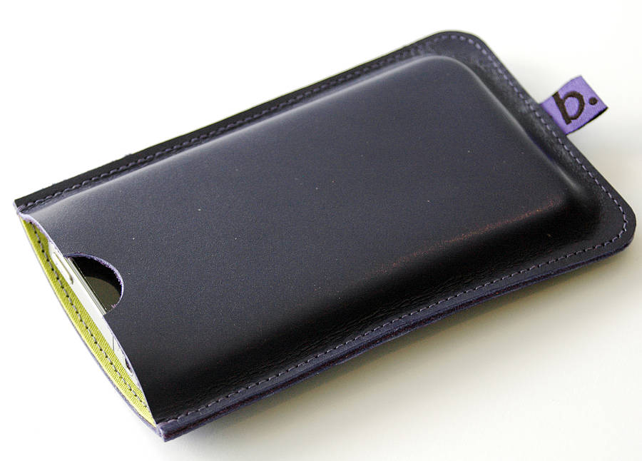 Personalised Leather Case For iPhone By Bookery | notonthehighstreet.com