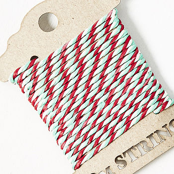 Candy Cane Christmas Bakers Twine, 2 of 3