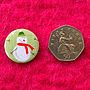 ''Christmas Snowmen'' Christmas Badges, thumbnail 2 of 2