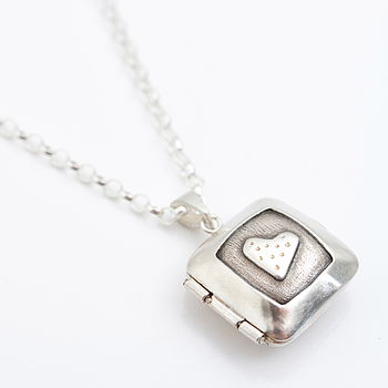 Personalised Silver Heart Locket, 2 of 7