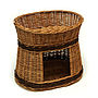 Two Tier Wicker Cat Bed House, thumbnail 1 of 1