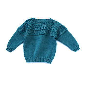 Child's Hand Knitted Merino Guernsey By Picaloulou | notonthehighstreet.com