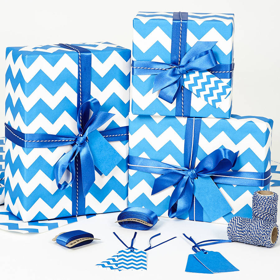 chevron gift wrapping paper