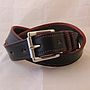 Handstitched Hotel English Leather Belt, thumbnail 1 of 7