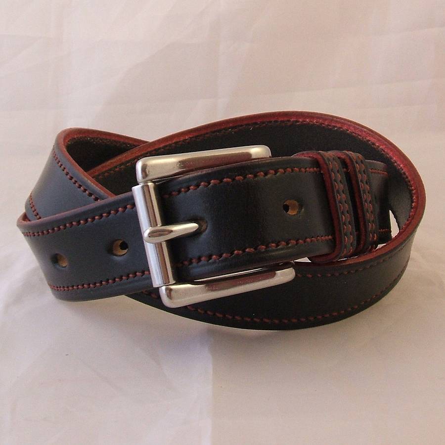TBM - The Belt Makers Handstitched Hotel English Leather Belt | 