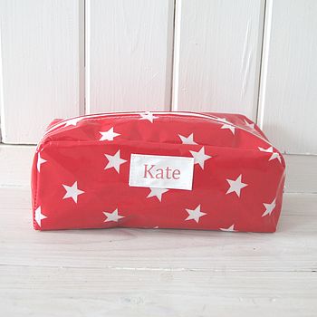 Personalised Oilcloth Wipe Clean Pencil Case, 7 of 8
