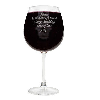 Personalised Giant Wine Glass, 2 of 5