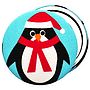 ''Penguin'' Christmas Stocking Filler Mirror, thumbnail 1 of 2