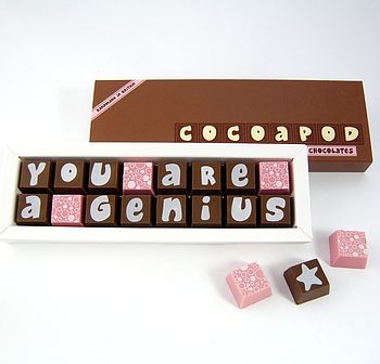 personalised 'you passed' chocolate exam results by cocoapod chocolates ...