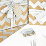 Silver Chevron Brown Christmas Wrapping Paper, thumbnail 6 of 11