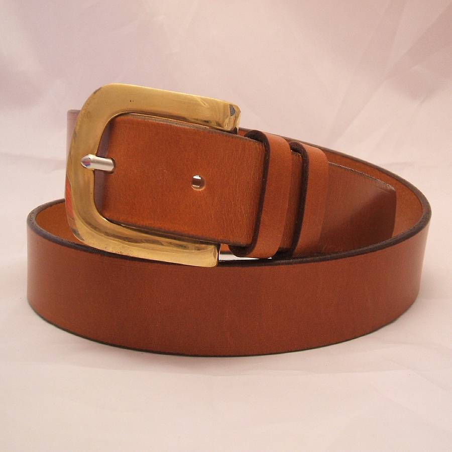 Handmade India English Leather Belt, 1 of 5