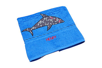 Personalised Blue Swimming Towel, 9 of 10