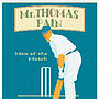 Vintage Style Cricket, Personalised Sports Print, thumbnail 5 of 5