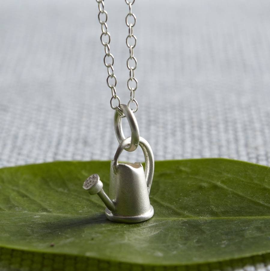 personalised watering can necklace by lily charmed