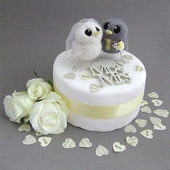 Bride And Groom Bird Wedding Cake Topper, 11 of 12