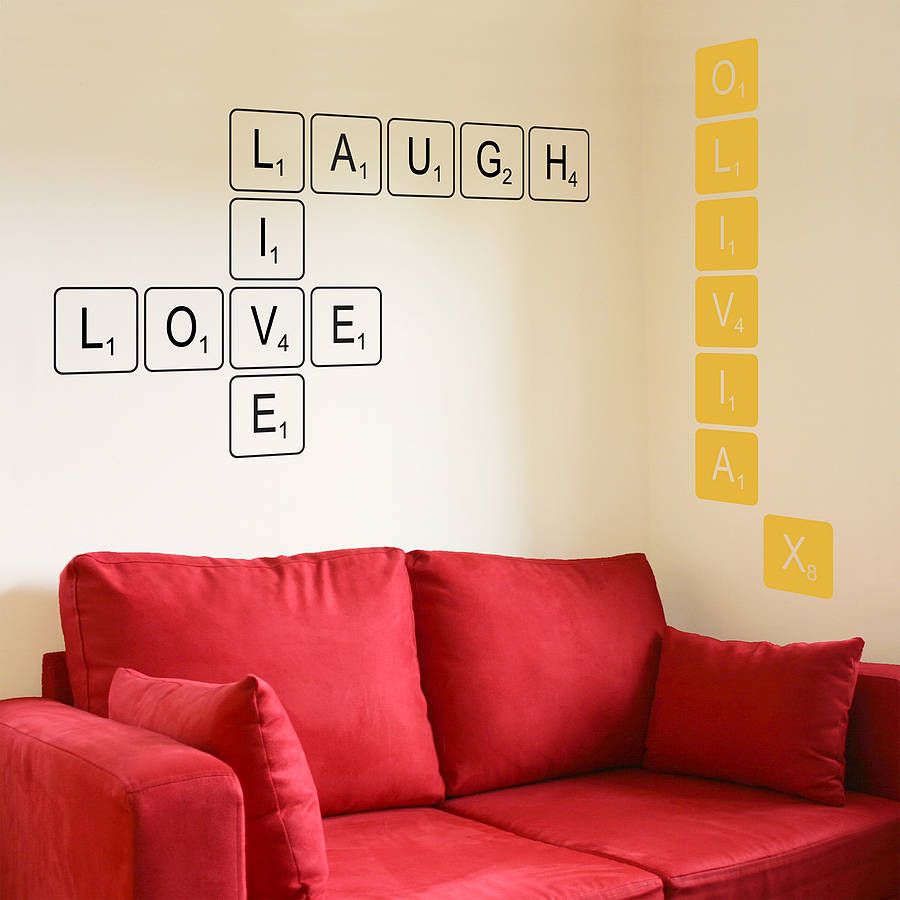 Letter deals wall stickers