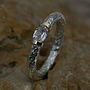 Tension Ring With White Sapphire In Silver, thumbnail 2 of 3