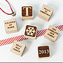 Personalised Babys First Christmas Block, thumbnail 2 of 8