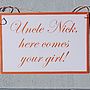 Here Comes The Bride Card Sign, thumbnail 4 of 7