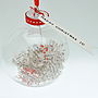 Personalised Snowflake Confetti Bauble, thumbnail 4 of 4