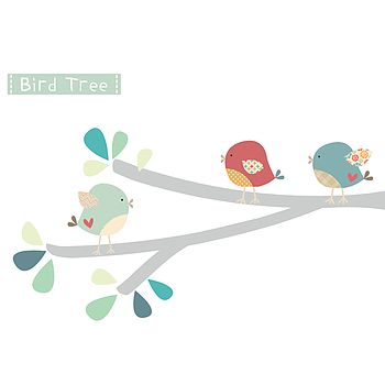 Bird Branch Fabric Wall Stickers, 2 of 4