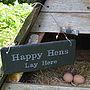 Engraved Slate Chicken Shed Sign, thumbnail 2 of 7