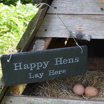 Engraved Slate Chicken Shed Sign, 2 of 7