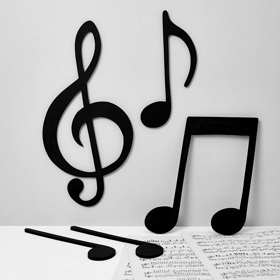 Set Of Musical Notes By Altered Chic | notonthehighstreet.com