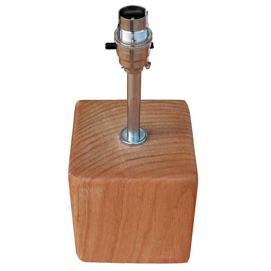 Oak And Iron Small Square Lamp Base By Oak & Iron Furniture