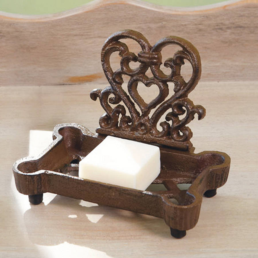cast iron heart soap dish by dibor
