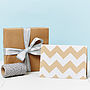 Silver Chevron Brown Christmas Wrapping Paper, thumbnail 7 of 11