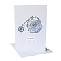 Penny Farthing Bicycle Birthday Card, thumbnail 2 of 2