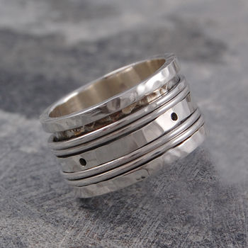 Sterling Silver Spinning Band Ring, 4 of 6