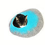 Two Tone Felt Cat Cave Bed And Ball, thumbnail 5 of 7