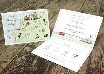 Illustrated Map Wedding Or Party Invitation, 8 of 8