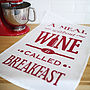 'Meal Without Wine' Tea Towel, thumbnail 1 of 4
