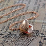 Heart Locket Rose Gold Plated Silver Necklace, thumbnail 8 of 9