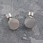 Sterling Silver Tablet Cufflinks, thumbnail 1 of 5