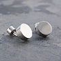 Sterling Silver Tablet Cufflinks, thumbnail 2 of 5